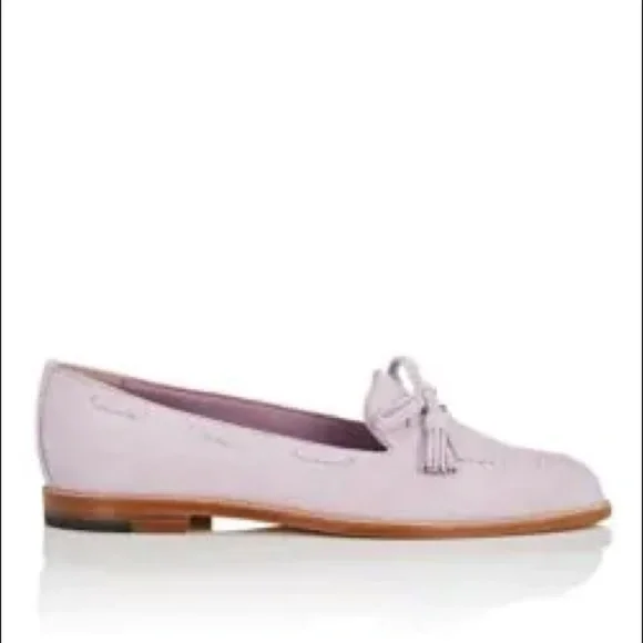 Manolo Blahnik Erica Lilac Suede Loafer 10.5 - Picture 3 of 8